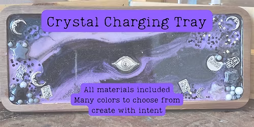 Epoxy Resin Crystal Charging Tray with Jessie