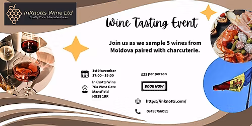 Moldovan Wine Tasting and Charcuterie Evening