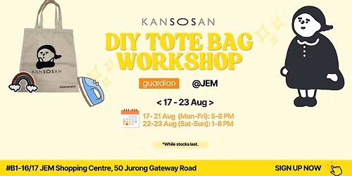 DIY Moriko-san Tote Bag Workshop with Kansosan [JEM]