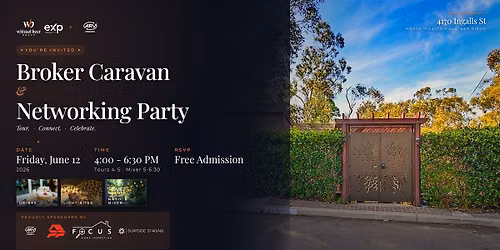 Broker Caravan & Networking Party at  4170 Ingalls St.