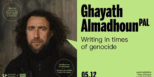 LUNCH TALK #17 - GHAYATH ALMADHOUN (PAL) - Writing in times of genocide
