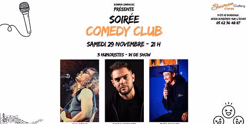 Romain Simancas pr\u00e9sente : Soir\u00e9e Comedy Club - Showroom Gallery CEMA