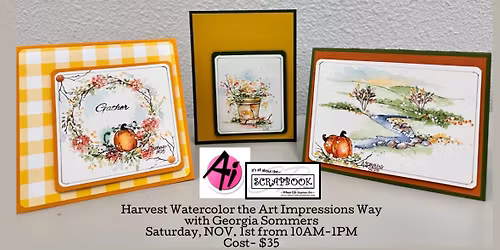 Harvest Watercolor Cards The Art Impressions Way