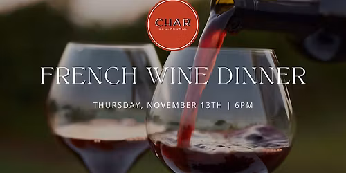 French Wine Dinner at Char Jackson