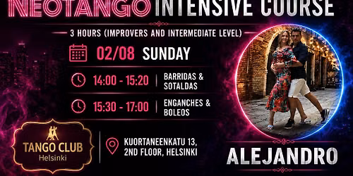 NEOTANGO INTENSIVE COURSE \u2013 3 HOURS