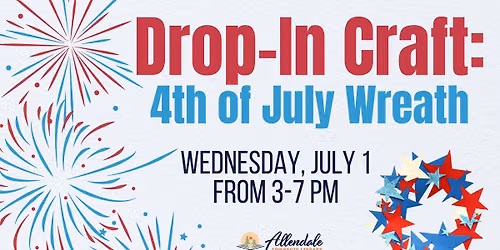 Drop-In Craft: 4th of July Wreath