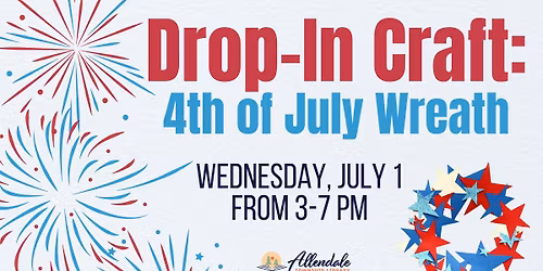 Drop-In Craft: 4th of July Wreath
