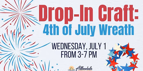 Drop-In Craft: 4th of July Wreath