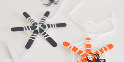 Halloween Spider Webs Craft Drop-in