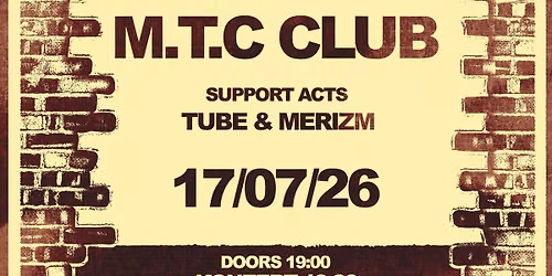 The Frescos (CH) Live @ MTC. support: Tube & Merizm