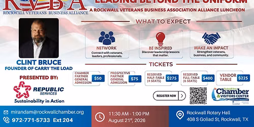 RVBA Luncheon - Leading Beyond the Uniform