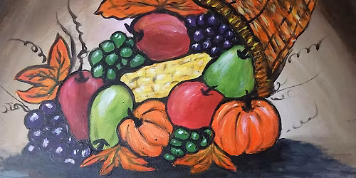 Create your very own Holiday Cornucopia at this fun painting event.