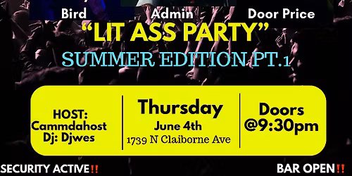 LIT ASS PARTY