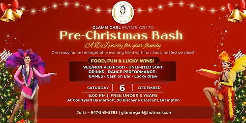 Pre-Christmas Bash 2025: Family DJ Party with Food & Live Performance
