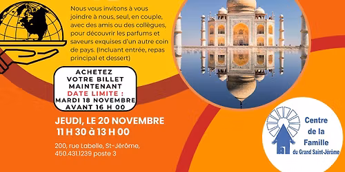 D\u00e9couvrir les Saveurs du Monde - INDE