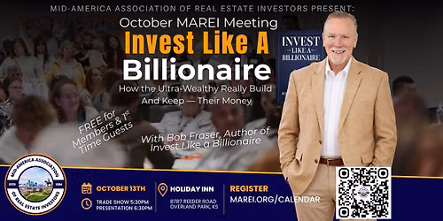 MAREI October Meeting:  Invest Like a Billionaire with Bob Fraser
