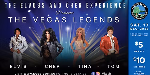 The Vegas Legends Show - Kemps Creek Sporting & Bowling Club
