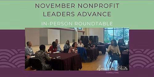 November Nonprofit Leaders Advance