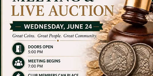 Palm Beach Coin Club Meeting & Live Auction