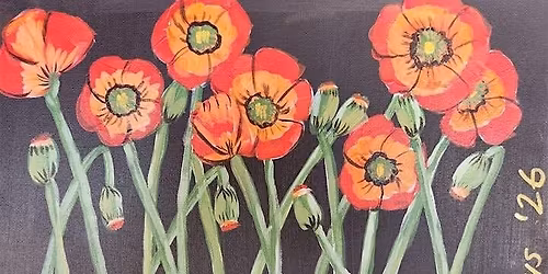 Paint and Sip - Karen's Poppies