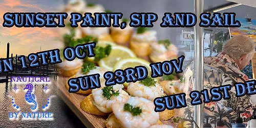 Sunset Paint Sip Sail