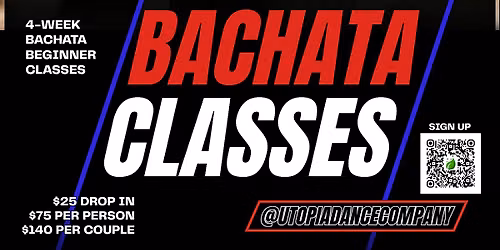 BACHATA DANCE CLASSES (4 WEEKS)