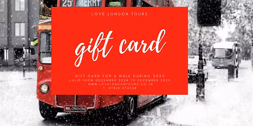 WALKING TOUR GIFT VOUCHER FOR 2025