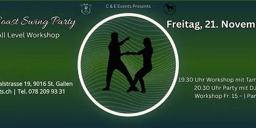 West Coast Swing Party in St. Gallen