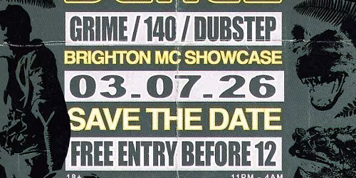GRASSROOTS \ud83d\udc38 FREE First Fridays - GRIME, 140, DUBSTEP - 03\/07\/26