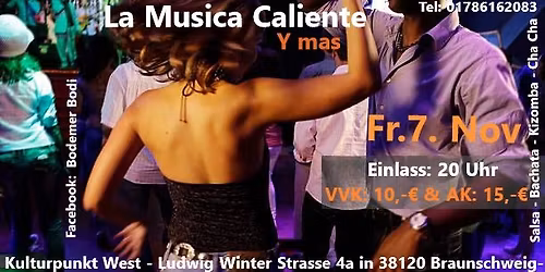 La Musica Caliente y Mas: (Salsa\/Mambo & Cha Cha y Amor) 10,-\u20ac nur bis 5. Nov.