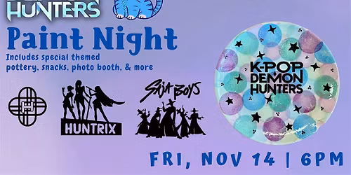 K-Pop Demon Hunters Paint Night