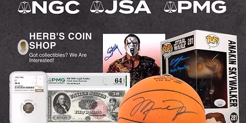 JSA, NGC, & PMG at Herb's Coin Store