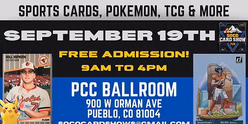 SOCO Card Show September 19th 2026