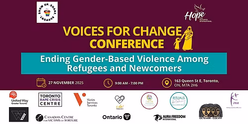 Voices for Change Conference on Ending GBV Among Refugees and Newcomers