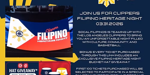 Clippers Filipino Heritage Night #2