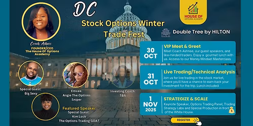 Stock Options Winter Trade Fest DC. Three-Day Event