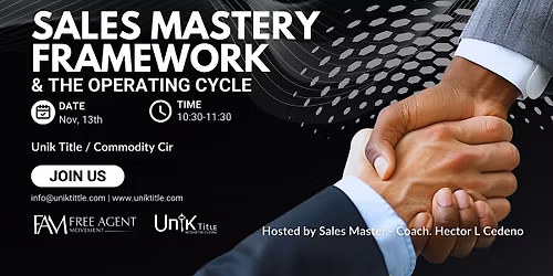 Sales Mastery Framework & the Operating Cycle