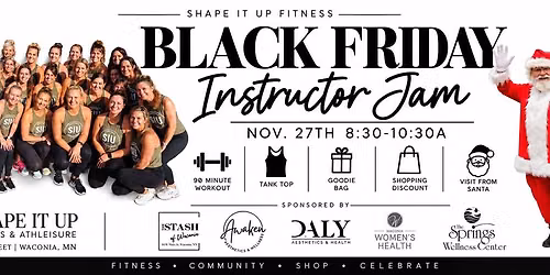 Shape It Up's Black Friday Instructor Jam