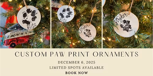 Custom Paw Print Ornaments