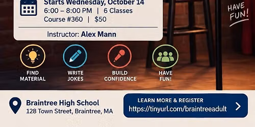 Stand Up For Beginners - Braintree Adult Education