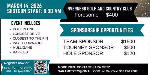 Crush Softball Golf Tournament Fundraiser 