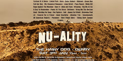 CLUB NU-ALITY: Nu-Metal, Emo, Pop-Punk Party