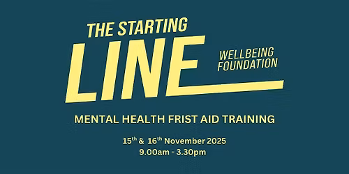 Mental Health First Aid Training NOVEMBER
