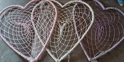 Macram\u00e9 Heart Dream Catcher workshop