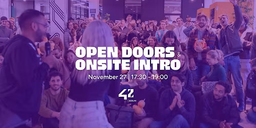 Open Doors & Introduction at 42 Berlin