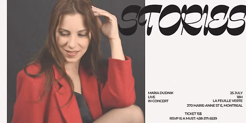 Stories. Maria Dudnik Live in Concert