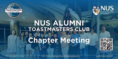 NUS Alumni Toastmasters Club Chapter Meeting 2026
