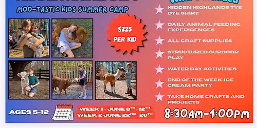 Moo-Tastic Summer Camp (week 2)