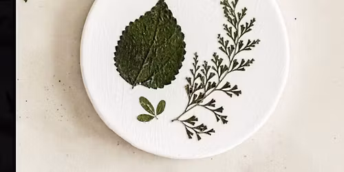 pressed floral coasters
