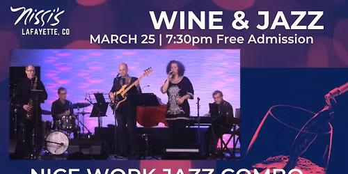 Nice Work with Heidi Schmidt | Wine & Jazz @ Nissi's
